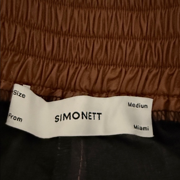 Simonett Women’s Brown Wide Leg Baggy Comma Pants High Rise‎ Medium - Picture 12 of 14